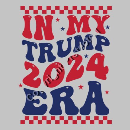 trump 2024 era red blue font checkered background svg Thumbnail