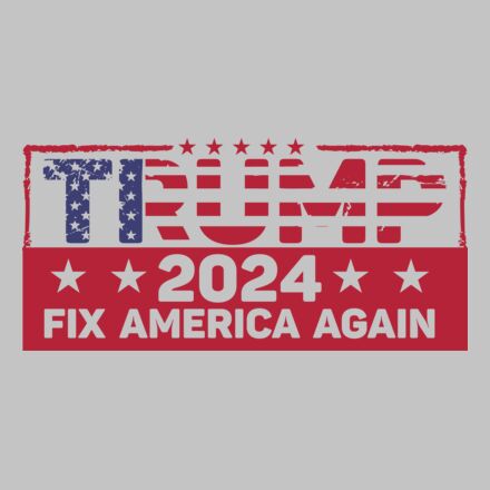 trump 2024 fix america again american flag theme political campaign Thumbnail