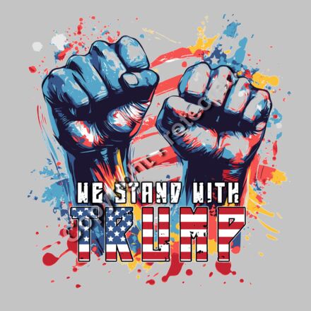 trump 2024 we stand with american fists artwork Thumbnail